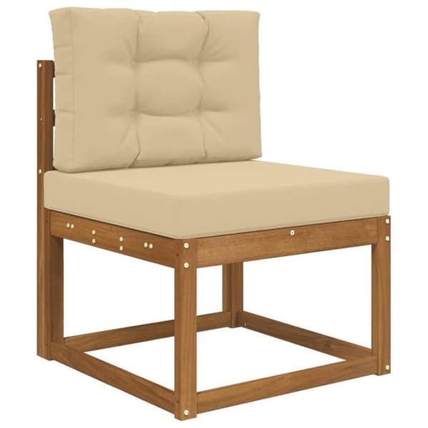 Maison Exclusive - Ulkokäyttöön tarkoitettu polyesterinen sohvatyyny beige 60 x 60 cm beige