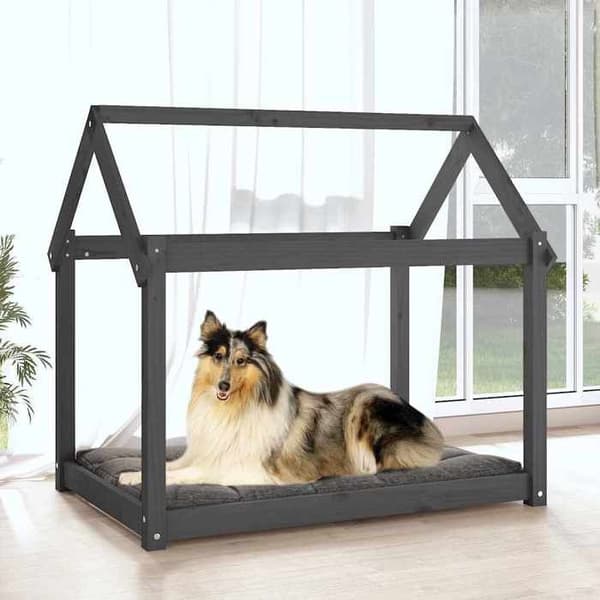 Maison Exclusive - Hundeseng Grå 101x70x90 cm Solid fyrretræ