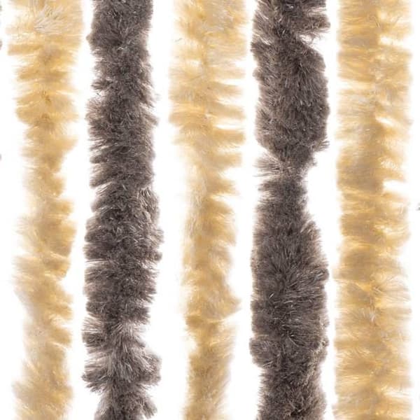 Fluegardin - EKSKLUSIV HUS - Chenille - Beige - 90x220 cm - Til dør