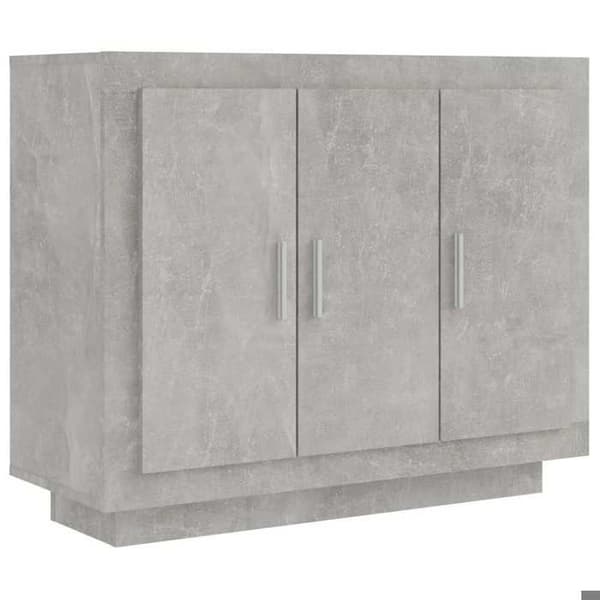 Maison Exclusive - Buffé Grå betong 92x35x75 cm Ingenjörsträ