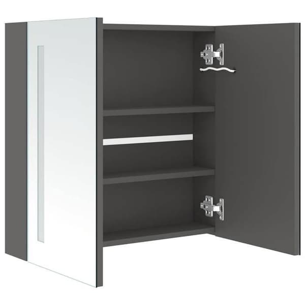 Maison Exclusive - LED-peilikaappi harmaa 62x14x60 cm