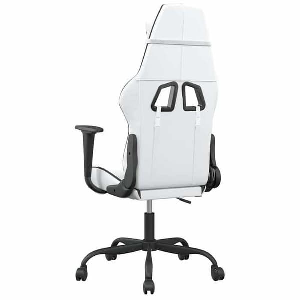 Maison Exclusive - Spelstol Vit och svart Konstläder
