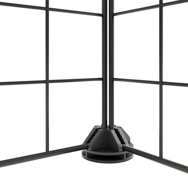 Maison Exclusive - Kæledyrbur med 8 paneler Sort 70x35x35 cm Stål