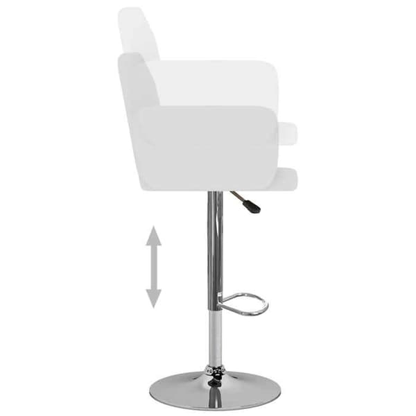 Maison Exclusive - Barstolar set om 2 vit konstläder
