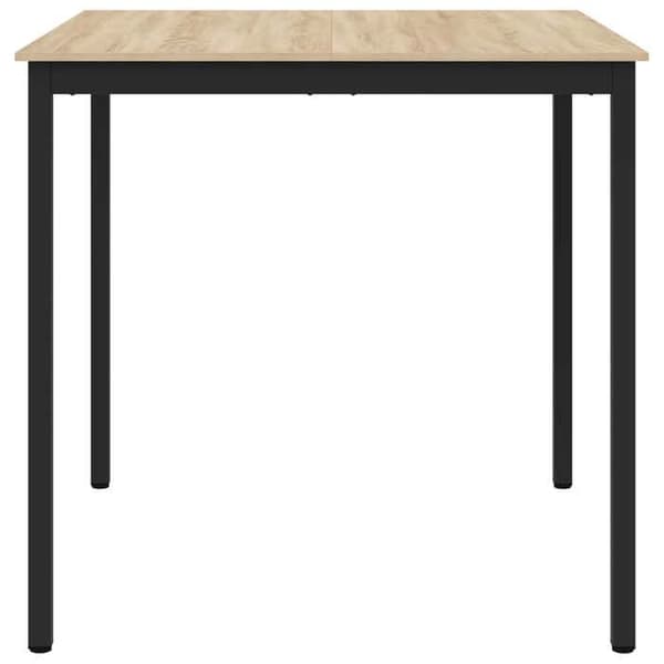 Matbord - EXKLUSIV HEM - Rektangulär 110 cm - Ingenjörsträ - Metallstruktur - Grå