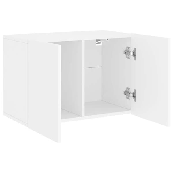 Maison Exclusive - Väggmonterad TV-möbel vit 60x30x41 cm