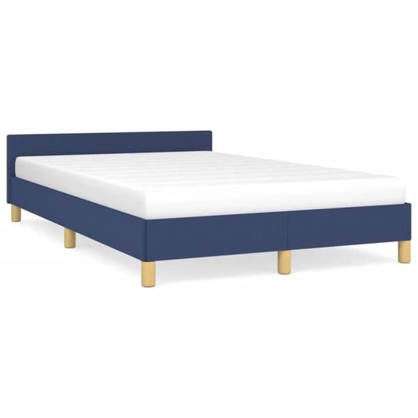 Maison Exclusive - Sängram utan madrass blå 120x190 cm tyg