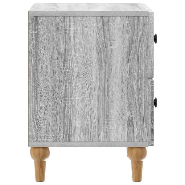 Maison Exclusive - Natbord med skuffe Sonoma grå 43 x 34,5 x 48 cm