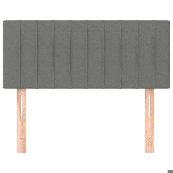 Maison Exclusive - Mörkgrå sänggavel 100x5x78/88 cm Tyg Mörkgrå