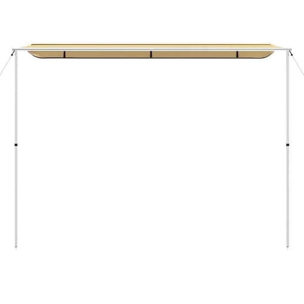 Maison Exclusive - Campingvogns- og trailerafdækning 2x2,5x2,15 m Beige