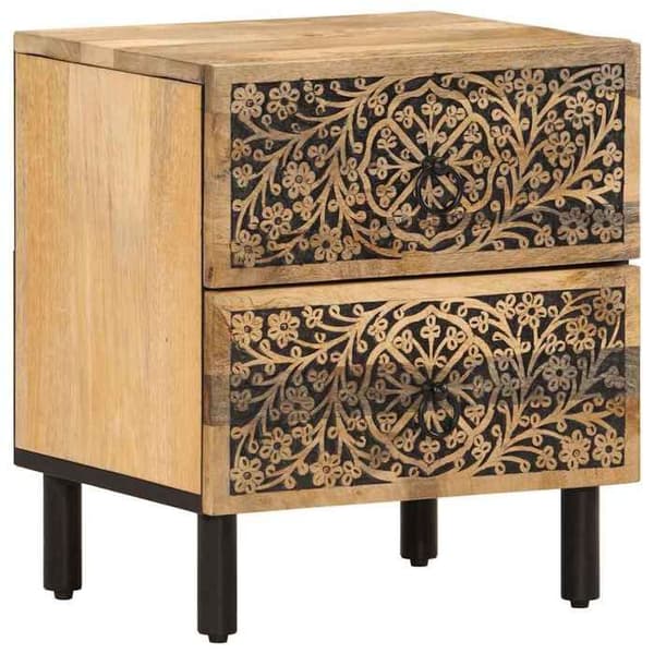 Maison Exclusive - Natborde 2 stk 40x33x46 cm Solid mango træ