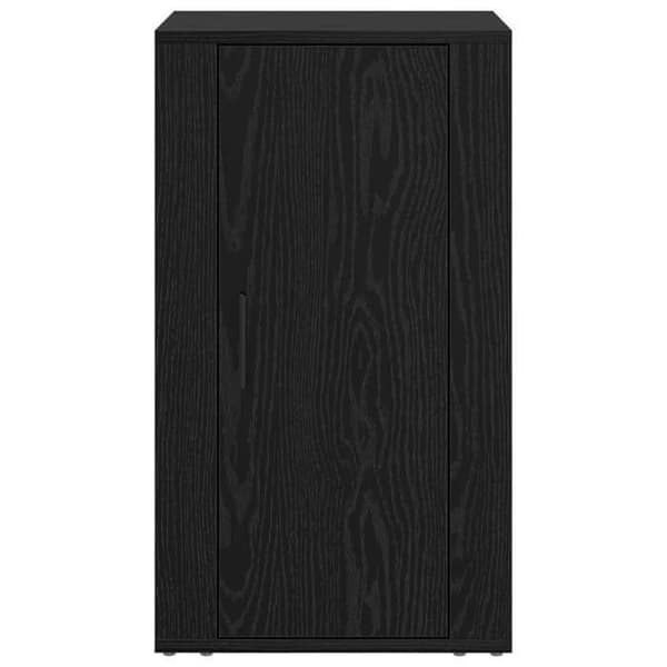 Maison Exclusive - Buffet Sort egetræ 40 x 33 x 70 cm Ingeniørtræ svart ek