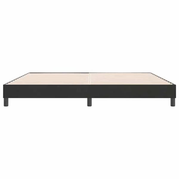 Sengestel - EKSKLUSIV HUS - 180x220 cm - Velour - Sort - Lamelseng Svart
