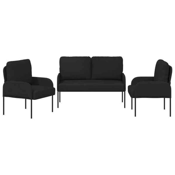 Maison Exclusive - 3 kpl sohvakokonaisuudet Musta Vaneri