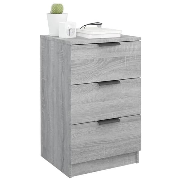 Maison Exclusive - Sonoma harmaa yöpöytä 40x36x65 cm Sonoma grå