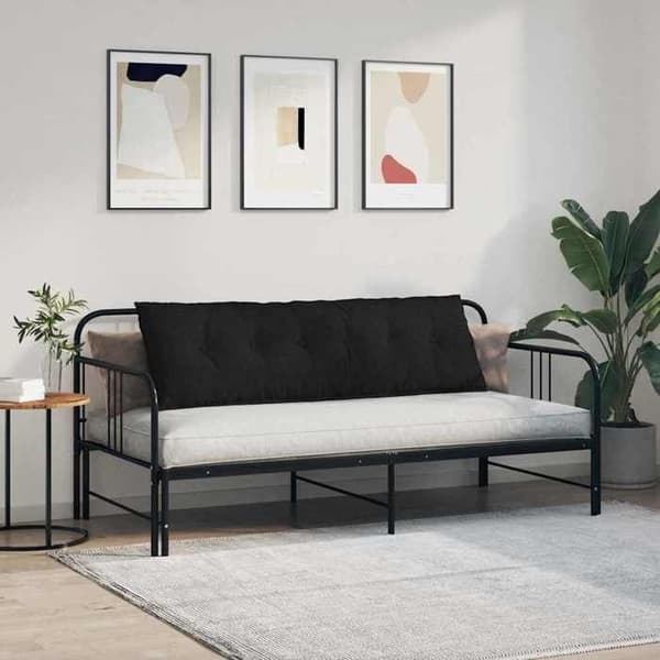 Maison Exclusive - Sort rygpude 160 x 19 x 50 cm stof