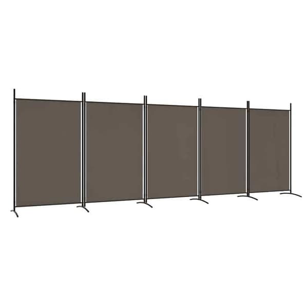Maison Exclusive - Skillevæg 5 paneler Antracit 433x180 cm Stof