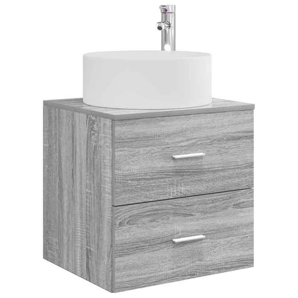 Exklusiv möbel - Väggmonterad handfat Vanity Sonoma grå 49,5 x 44,5 x 65,5 cm