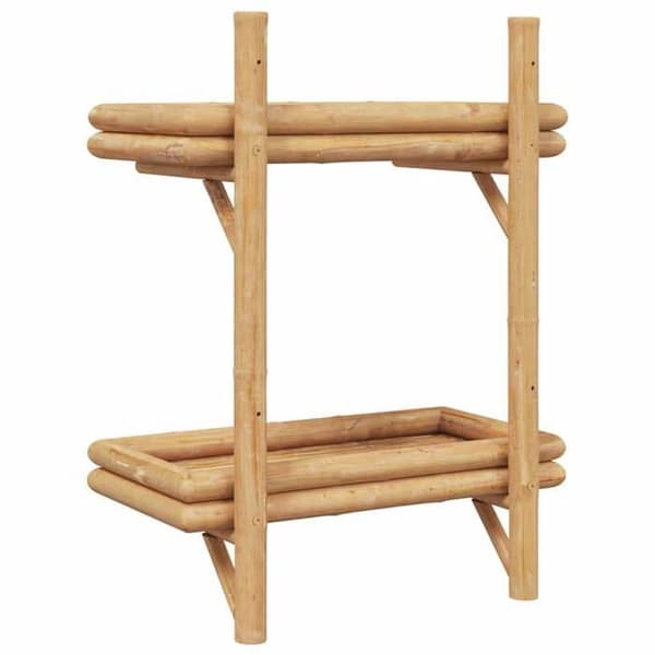 Vägghylla - EXKLUSIV HEM - 39 x 26 x 60 cm - Bambu - Brun - Rektangulär brun