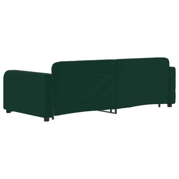 Seng til dagbrug - EKSKLUSIVT HUS - 90x200 - Med sovesofa - 2 skuffer - Grøn velour