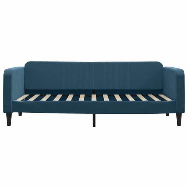Maison Exclusive - Sängsoffa utan madrass blå 90x200 cm sammet Blå