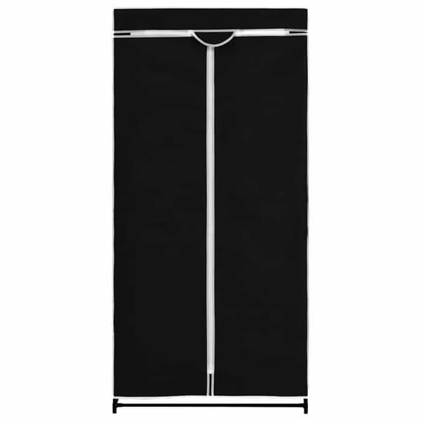 Garderobe - Eksklusiv Hus - Sort - 75 x 50 x 160 cm - Robust jernramme Svart