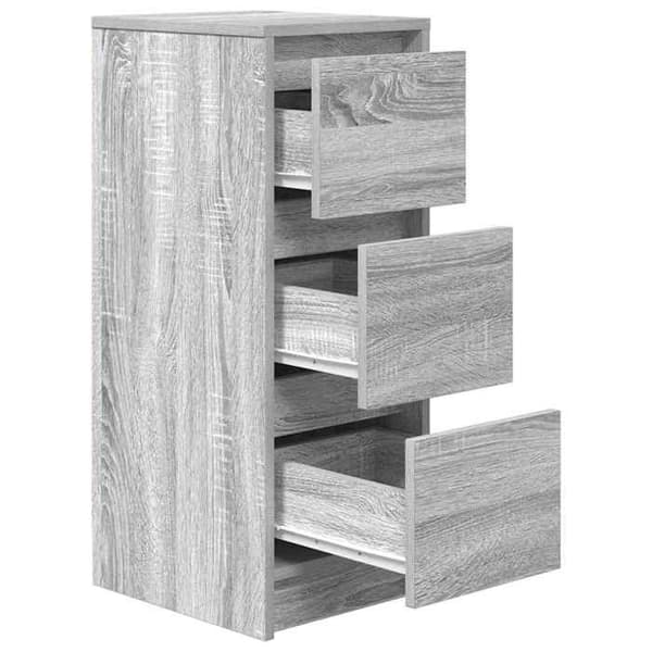 Maison Exclusive - Buffet sonoma grå 29,5x34x76 cm ingeniørtræ