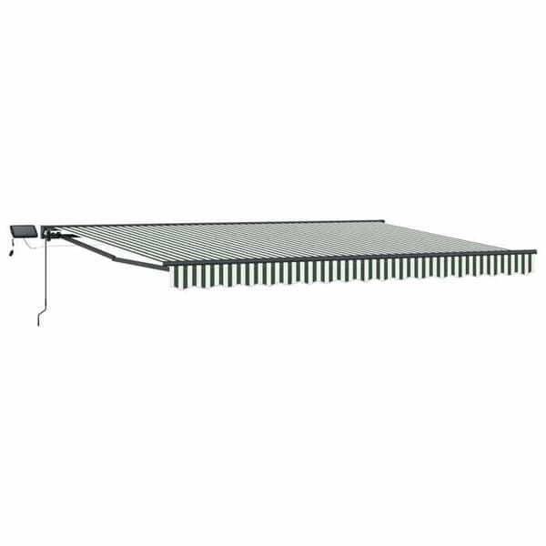 Maison Exclusive - Manuell rullgardinsram med LED-lampor