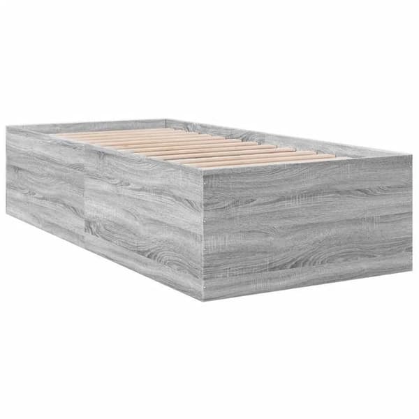 Maison Exclusive - Sengestel uden madras sonoma grå 90x190 cm Sonoma grå