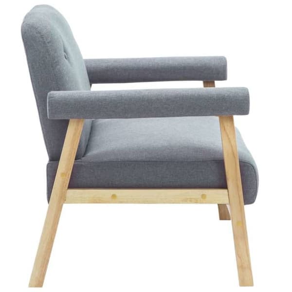 Maison Exclusive - 2-personers sofa i lys grå stof Ljusgrått
