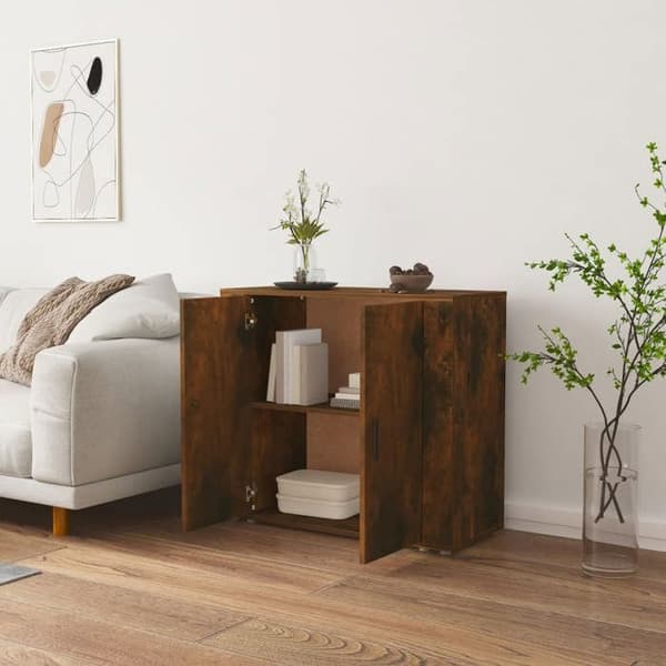 Maison Exclusive - Buffé Ek rökt 80x33x70 cm Ingenjörsträ