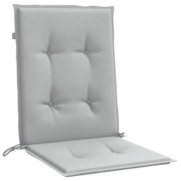 Maison Exclusive - Stolar med låg ryggstöd, 2-pack, ljusgrå blandning