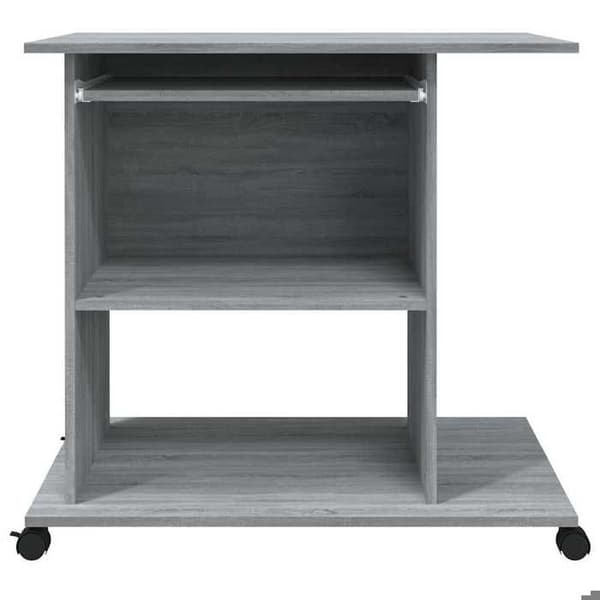 Maison Exclusive - Sonoma grå computerbord 80x50x75 cm Ingeniørtræ Sonoma grå