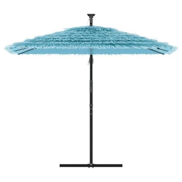 Maison Exclusive - Trädgårdsparasol med blå stång 246x246x230 cm Blå
