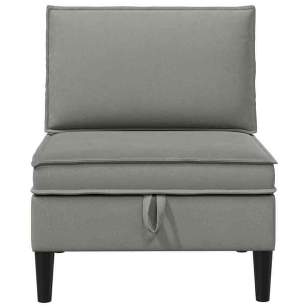 Maison Exclusive - Central sofa med opbevaring Mørkegrå Velour