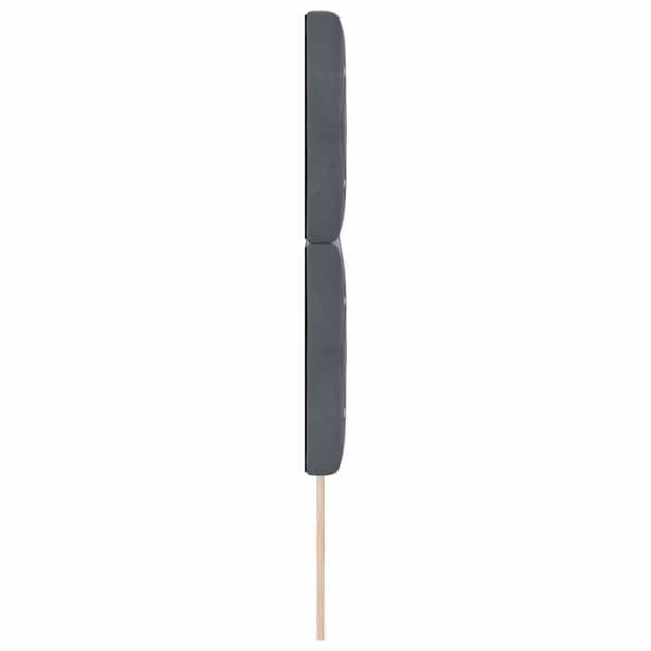 Maison Exclusive - LED-hovedgærde med LED-strips Mørkegrå 160 cm Velour Mörkgrå