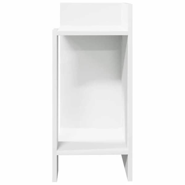 Maison Exclusive - 2 st sidobord med hylla vit 25,5x27x60 cm