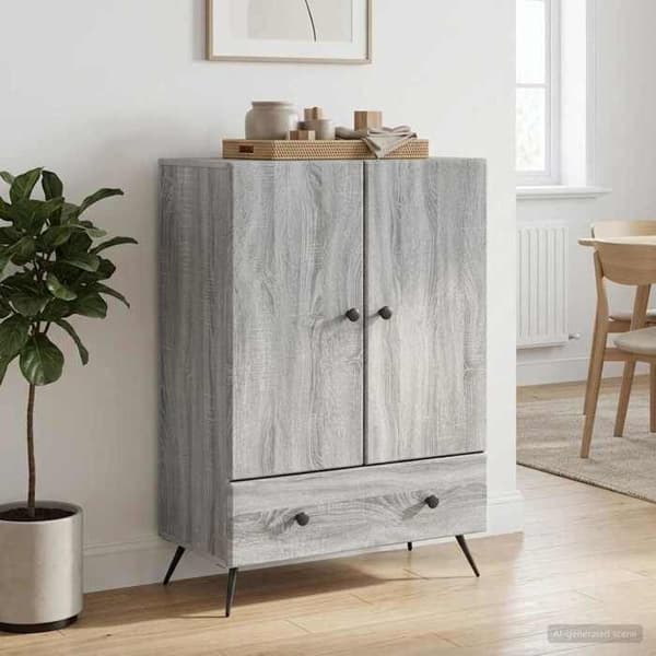Maison Exclusive - Buffet Sonoma grå 66 x 34,5 x 95 cm Ingeniørtræ