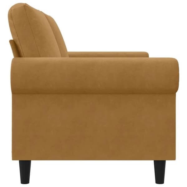 Maison Exclusive - Soffa 2-sits Brun 140 cm Sammet brun