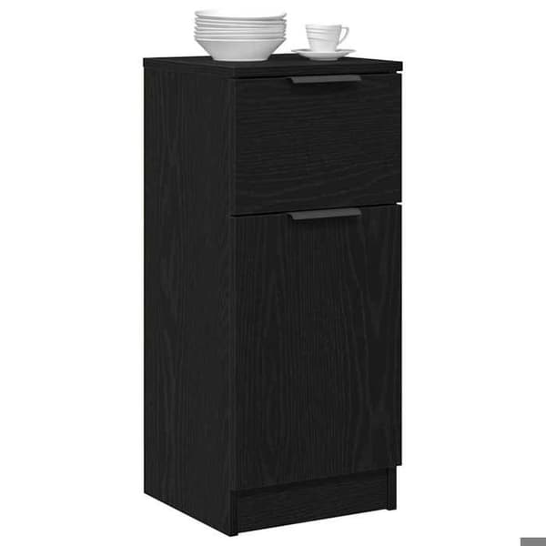 Maison Exclusive - Buffet 2 stk Sort eg 30 x 30 x 70 cm Ingeniørtræ