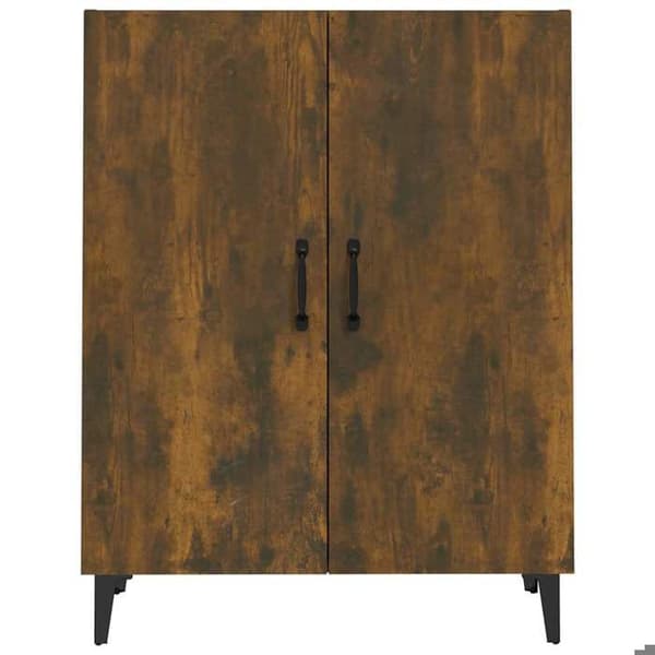 Maison Exclusive - Buffé Ek rökt 70x34x90 cm Ingenjörsträ