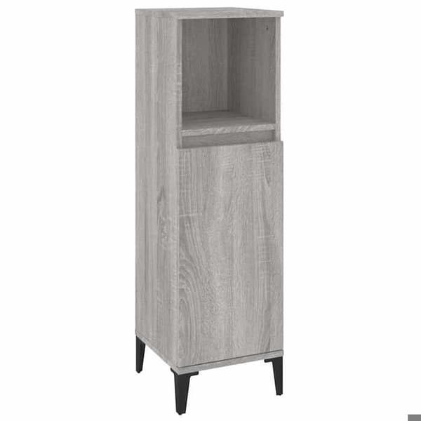 Maison Exclusive - Badeværelsesskab sonoma grå 30x30x100 cm