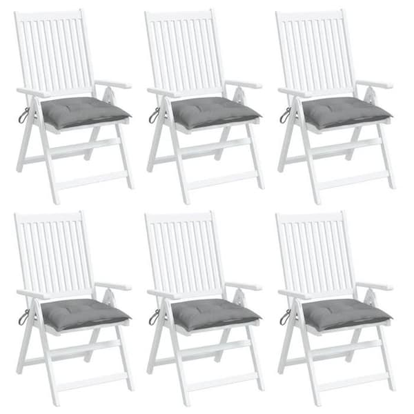 Maison Exclusive - Stolsdynor set om 6 grå 40x40x7 cm oxfordtyg
