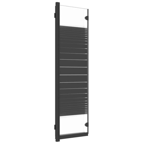 Maison Exclusive - Foldbar brusekabine 3 paneler 130x130 cm ESG Sort Svart (ram)