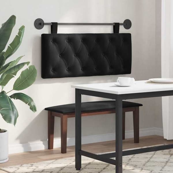 Maison Exclusive - Hängande sänggavel Svart Sammet Svart sammet)