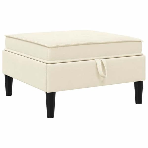 Maison Exclusive - Puff med Opbevaring Creme Velour