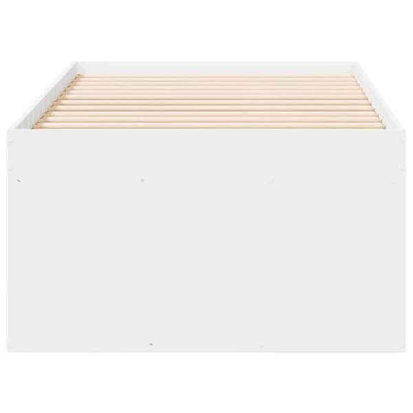Maison Exclusive - Sängsoffa med lådor utan madrass vit 100x200 cm Vit