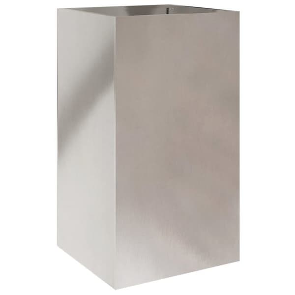 Maison Exclusive - Silverfärgad kruka 42x38x75 cm rostfritt stål