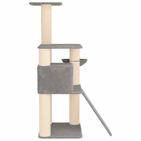 Maison Exclusive - Kattträd med sisal klöspinnar Ljusgrå 173 cm