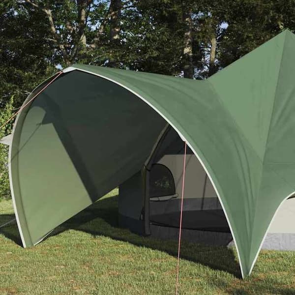 Maison Exclusive - Teepee-teltta 5 hengelle, vihreä ja harmaa